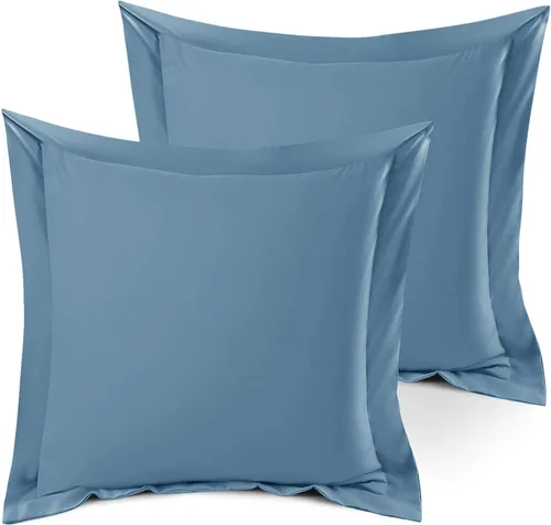 Miniatura 118 de Nestl Juego de 2 fundas tipo sham de almohada suaves - Fundas de almohada de microfibra de doble cepillado - Fundas de almohada de cama premium