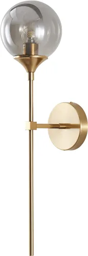 Miniatura 8 de KCO Lighting - Aplique de pared montado en la pared de latón cepillado dorado, lámpara de pared moderna de mediados de siglo, lámpara de pared Oro +