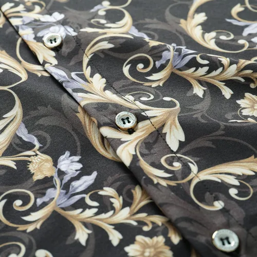 Miniatura 5 de Camisa hawaiana para hombre, manga corta, con botones, ropa de playa, unisex, flamencos, verano, camisas florales Aloha