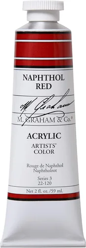 Miniatura 54 de M. Graham - Pintura acrílica de tubo de 2 onzas, carmesí Alizarin Alizarin Crimson