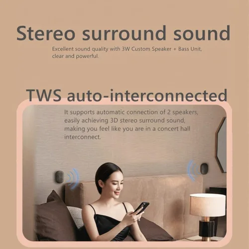 Miniatura 2 de Altavoz Bluetooth magnético portátil - Mini amplificador de sonido inalámbrico con micrófono, volumen mejorado y voces claras para llamadas manos
