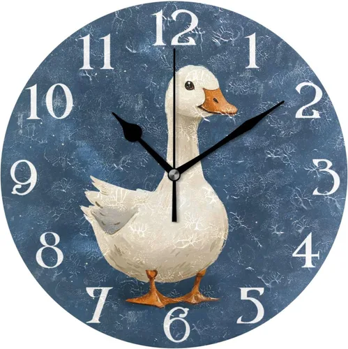 Miniatura 31 de ALAZA Reloj de pared rosa con rosas rosadas, reloj silencioso de baño de 9.5 pulgadas, redondo, funciona con pilas, de cuarzo, para sala de estar
