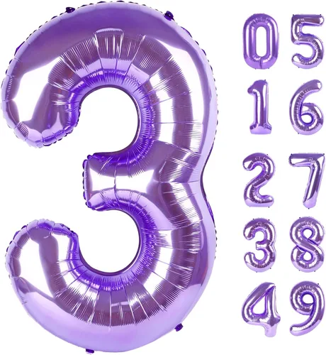Miniatura 325 de Globo de cumpleaños número 4 dorado de 40 pulgadas, globos gigantes del número cuatro 14 24 34 40 44 2024, globos grandes de lámina de mylar para Oro