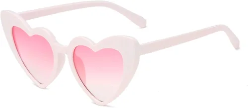 YOSHYA Clout Goggle - Gafas de sol con forma de corazón, estilo vintage, estilo retro, estilo Kurt Cobain