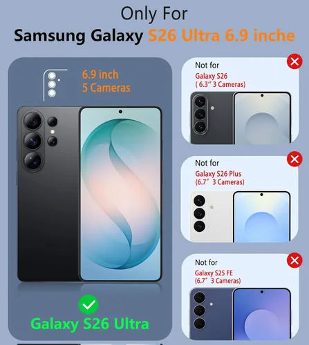 Miniatura 252 de FNTCASE Funda para iPhone 17 Pro: Fundas delgadas translúcidas de color azul claro compatibles con MagSafe, protección completa de la cámara