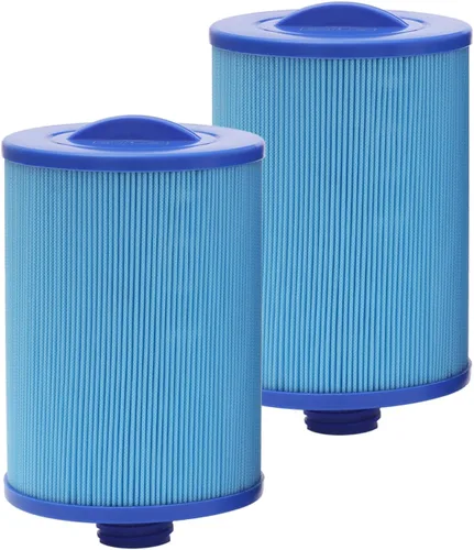 Filtro de Reemplazo para Spa de 50 Pies Cuadrados de 5 Micras Plegable (Paquete de 2) Filtro para Bañera de Hidromasaje con Rosca de Enroscamiento