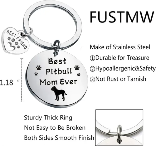 Miniatura 3 de FUSTMW - Llavero para perro con diseño de perro
