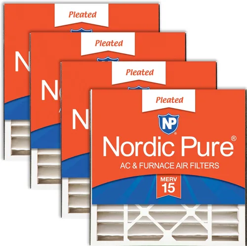 Miniatura 35 de Nordic Pure 20 x 20 x 5 (19_5/8 x 19_7/8 x 4_3/8) Honeywell/Lennox MERV 12 filtros de aire de repuesto, 2
