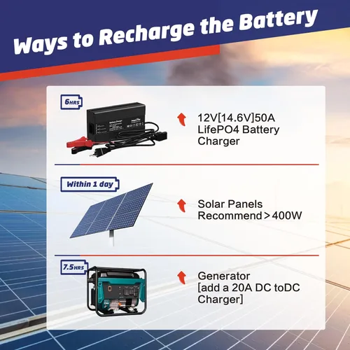 Miniatura 7 de XRH - Batería de litio LiFePO4 de pequeño volumen de 12 V 300 Ah, BMS integrado de 200 A, potencia máxima de 2560 W, 4000-15000 ciclos profundos
