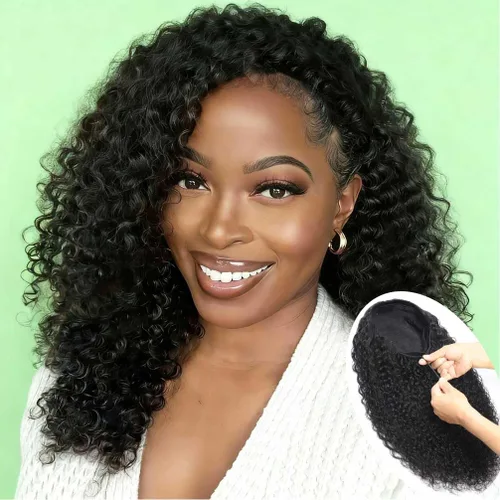 Miniatura 20 de Srakuw Wear and Go - Pelucas de cabello humano sin pegamento, precortadas con encaje frontal, pelucas para mujeres negras, sin pegamento, onda