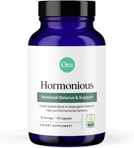 Ora Organic Suplemento de equilibrio hormonal natural y alivio del acné hormonal para mujeres, ayuda a la piel, el estado de ánimo, la energía, el