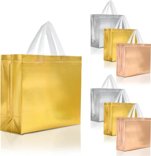 Miniatura 71 de Nush Nush - Bolsas de regalo reutilizables azul aguamarina a granel (azul aguamarina - Tamaño mediano - Juego de 30)