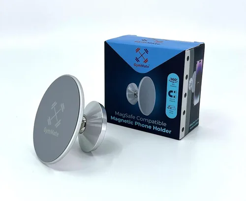 Miniatura 4 de Gym Mate Soporte magnético para teléfono compatible con MagSafe - Se fija a superficies de metal - Entrenamiento y grabación manos libres - Fuerte