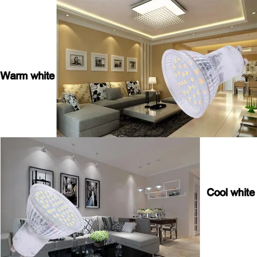 Miniatura 8 de Bombilla LED MR16 GU10 4W 85-265V 120V no regulable 6000K luz diurna blanca foco LED 35w reemplazo de bombilla halógena (blanco frío 6000k 6 piezas)