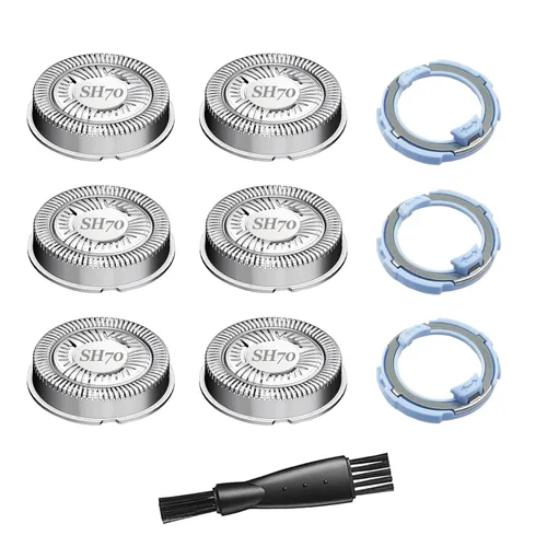 Miniatura 6 de SH71 Cabezales de repuesto para todas las series 7000 6000 y series 5000 angular, malla de doble anillo para afeitado eficiente, se adapta a