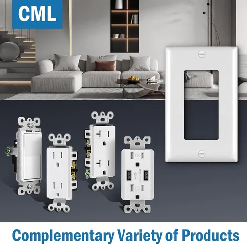 Miniatura 8 de CML Placas Decorativas de Pared, Paquete de 50 Cubiertas para Receptáculos de Toma de Corriente, Placas de Interruptor de 1-Gang, Tamaño Estándar