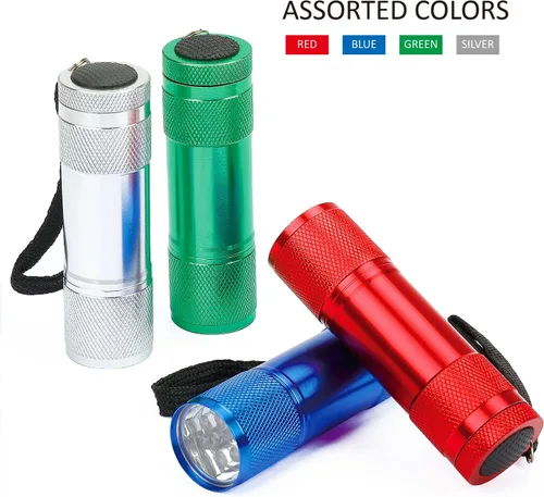 Miniatura 3 de FASTPRO Juego de 4 linternas LED de aluminio con pilas secas AAA incluidas y preinstaladas