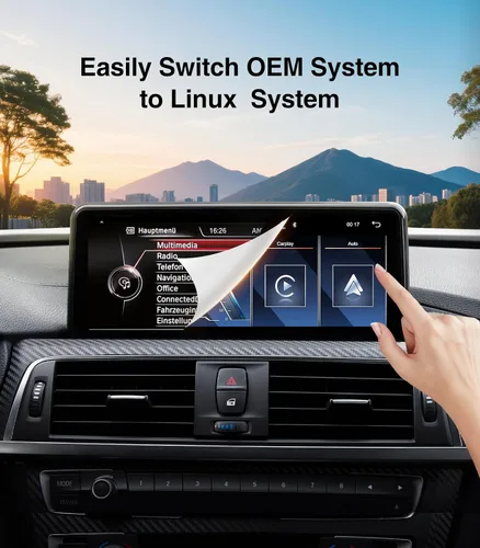 Miniatura 7 de Pantalla Linux de 10.25 pulgadas para BMW Serie 3 y 4 F30-F36 (2013-2016) BMW M3/M4 F80 F82 (2014-2019) con sistema NBT soporte inalámbrico Carplay