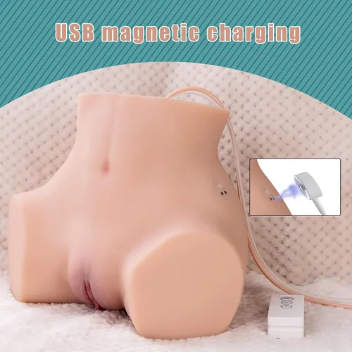 Miniatura 4 de Jaspik - Muñeca sexual automática de 11 libras, masturbador masculino, muñeca sexual realista de succión y vibración con canal anal de vagina