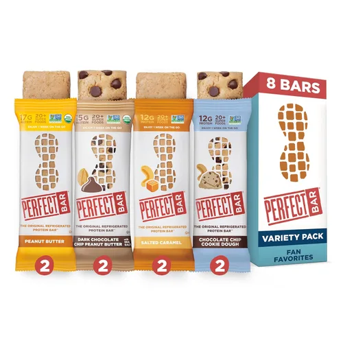 Miniatura 17 de Perfect Bar - Barra de proteínas con crujiente de frutas, frutos rojos mixtos y mantequilla de nueces, snack de proteínas, sin gluten, sin soya, sin