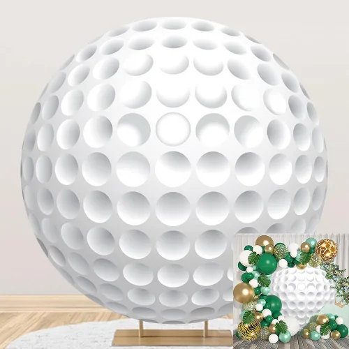 Miniatura 11 de Leyiyi 0,9 x 0,9 m Telón de Fondo Redondo de Fútbol Negro y Blanco, Telón de Fondo Redondo para Deportes, Fondo Temático de Fútbol para Fiesta