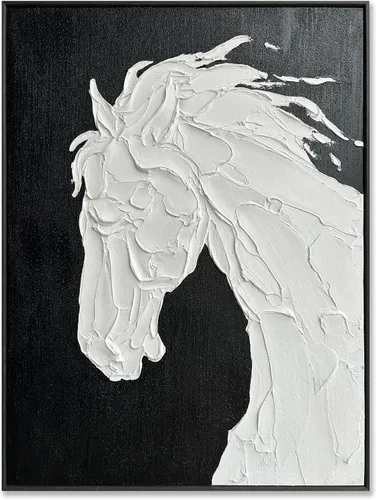 Miniatura 13 de Sofoney - Lienzo abstracto enmarcado en oro negro y dorado, impresiones artísticas 3D texturizadas con pinceladas negras con lámina dorada