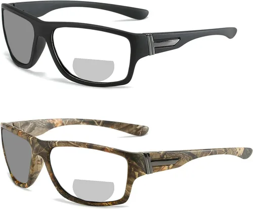 Gafas de lectura bifocales fotocrómicas de transición para hombres y mujeres, cuadrados, deportivos, ciclismo, conducción, lectores