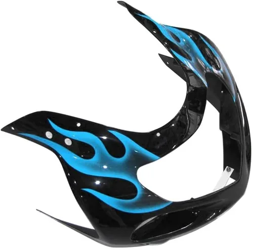 Miniatura 3 de Kit de carenado de llama azul negro de plástico ABS para Suzuki GSXR600 GSXR750 K1 2000-2003 Carenados GSX-R600 GSX-R750 2001 2002 2003 Inyección