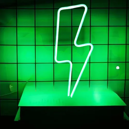 Miniatura 17 de 2 letreros de neón para decoración de pared, funciona con pilas de neón para dormitorio, configuración de sala de juegos, luces LED de neón