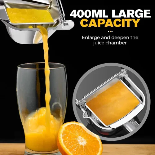 Miniatura 5 de Exprimidor manual de jugo de aleación de aluminio, extractor de jugo de fruta fresca de alta resistencia 2026, exprimidor manual de cítricos