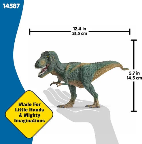 Miniatura 6 de Schleich DINOSAURS — Tyrannosaurus Rex, juguete de T-Rex con detalles realistas y mandíbula móvil, juguetes de dinosaurio que inspiran