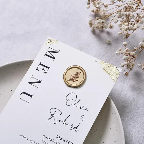 Miniatura 5 de UNIQOOO - Barras de cera mini para pistola de pegamento para sello de cera – Oro metálico prosecco, ideal para invitaciones de boda, tarjetas