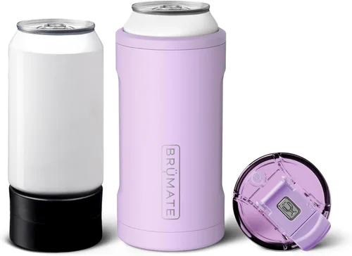 Miniatura 9 de BrüMate Hopsulator Trio - Enfriador de latas aislado 3 en 1 para latas de 12 o 16 onzas + vaso 100 % a prueba de fugas con tapa, aislado