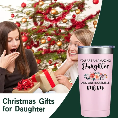 Miniatura 3 de Grifarny Daughter Gifts from Mom, Dad - Mothers Day, Valentines Day Gifts for Daughters Adult - You are an Amazing Daughter Tumbler 20 oz