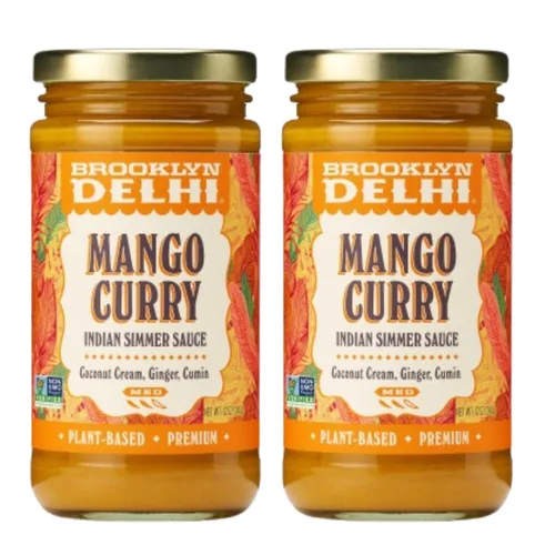 Miniatura 18 de Brooklyn Delhi Masala de mantequilla de anacardo - Salsa india a fuego lento con tomates crema de anacardo, pimentón dulce, 12 onzas, lo
