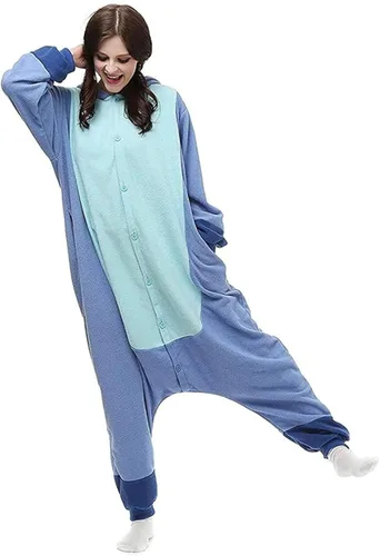 Miniatura 4 de EunWow Novedoso pijama de una sola pieza de Halloween para mujeres y hombres