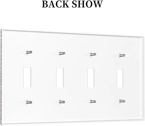 Miniatura 21 de Placa Decorativa de Pared de Granja Rústica con Cuerno de Madera para Puerta de Granero 1 Banda Duplex Cubiertas de Toma Eléctrica Soltera