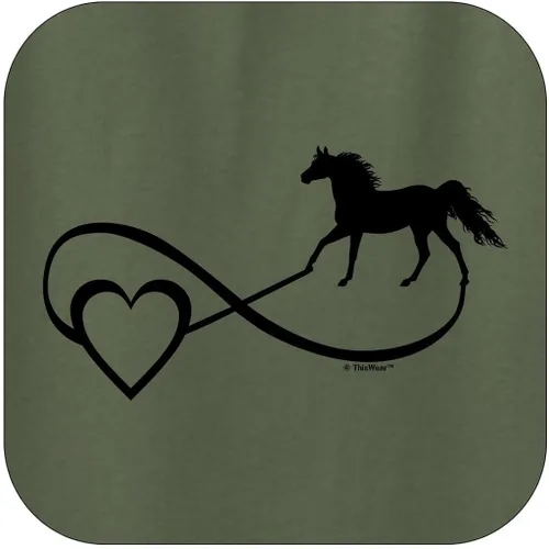 Miniatura 2 de Sudadera con capucha con símbolo del infinito de los amantes de los caballos