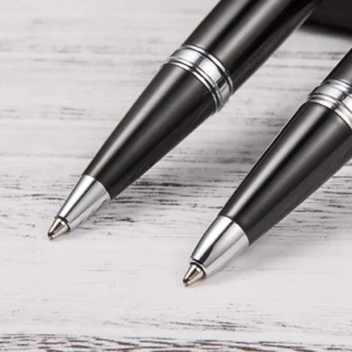 Miniatura 7 de Mini bolígrafo de metal para escritura suave, 0.039 in, tinta negra, bolígrafo de firma para hombres, mujeres, escuela, oficina, negocios