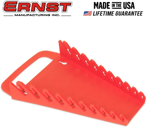 Miniatura 2 de Ernst Manufacturing 5048 Organizador de Llaves Gripper, 10 Herramientas, Rojo
