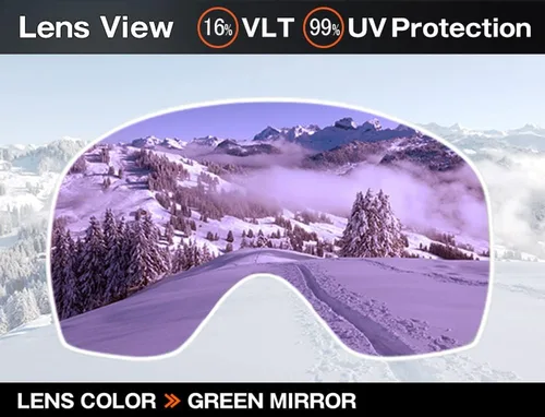 Miniatura 2 de ZERO TECH BASE Compatible Replacement Lens for Smith I/O Snow Goggles Mirror type