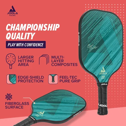 Miniatura 4 de JOOLA Pickleball Paddle Journey and Seneca – Select Fiberglass or Carbon Fiber Surface – Lightweight Paddles – Control & Power Rackets for Beginners
