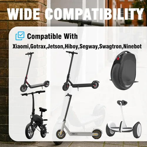 Miniatura 2 de (3 en 1) Cargador de batería de litio de 42 V 2 A para cargador de batería de litio de 36 V compatible con Gotrax, Hiboy, Segway Ninebot, Razor