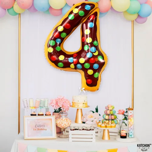 Miniatura 257 de KatchOn, Globo grande azul número 2 de 40 pulgadas Decoraciones de cumpleaños de Baby Shark para niño de 2 años Globo azul número 2 Globo