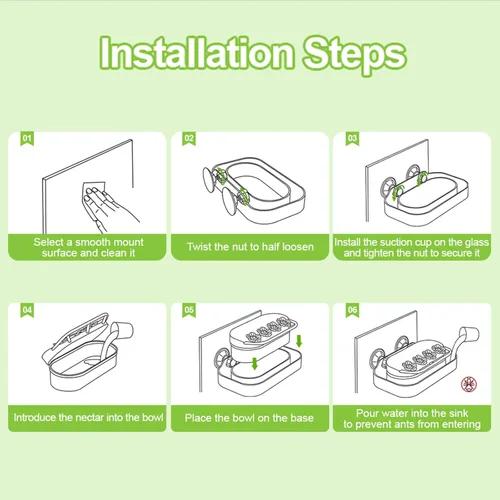 Miniatura 7 de Redboat Paquete de 2 Comederos para Colibríes de Ventana, Comedero para Colibríes con Ventosa Fuerte con 4 Puertos de Alimentación, Fácil de Limpiar