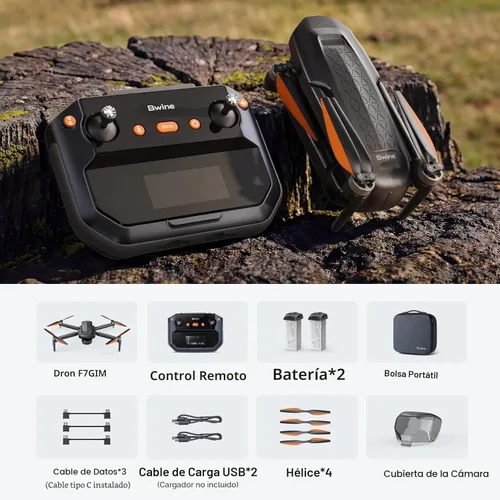 Miniatura 9 de Bwine F7GIM 6K Photo Drone con cámara para adultos, cardán sin escobillas de 3 ejes, video 4K/30fps, control inteligente GPS, más tiempo de vuelo