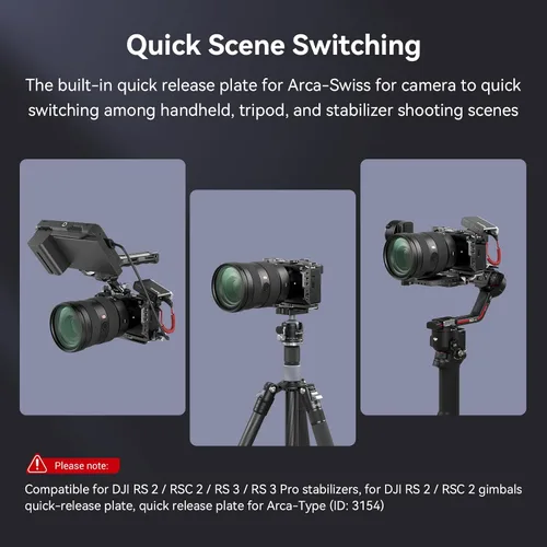 Miniatura 7 de Kit de Jaula SmallRig para Sony A7C II / A7CR con Abrazadera de Cable para HDMI, Jaula de Video Completa para Vlog para Sony Alpha 7C II/Alpha 7CR