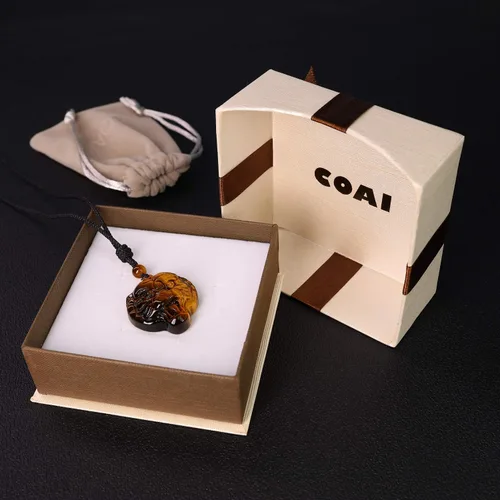 Miniatura 7 de AMORWING - Collar con colgante de tigre de piedra de ojo de tigre