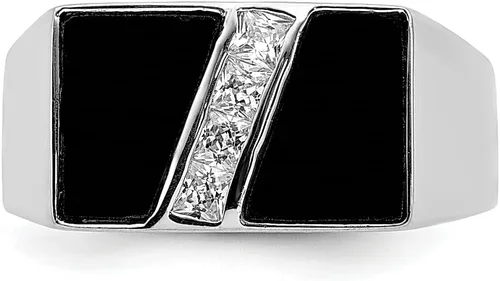 Miniatura 5 de ICE CARATS Anillo de plata de ley 925 para hombre, circonita cúbica, circonita cúbica, piedras preciosas para hombre, joyería fina para papá