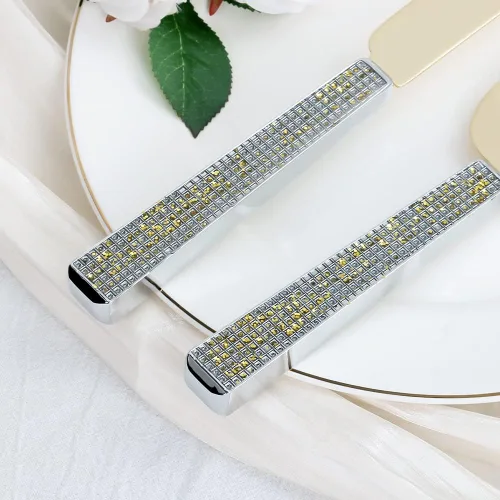 Miniatura 6 de Juego de cuchillo y servidor para pastel de boda, juego de corte de pastel personalizado, elegantes cortadores de pasteles grabados con diamantes